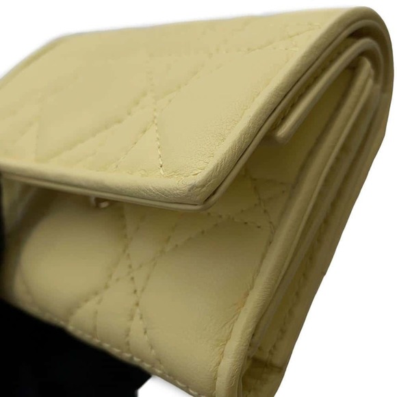 CHRISTIAN DIOR Tri-fold Wallet Lady Lotus Cannage Black S0181ONMJ - Picture 8 of 15